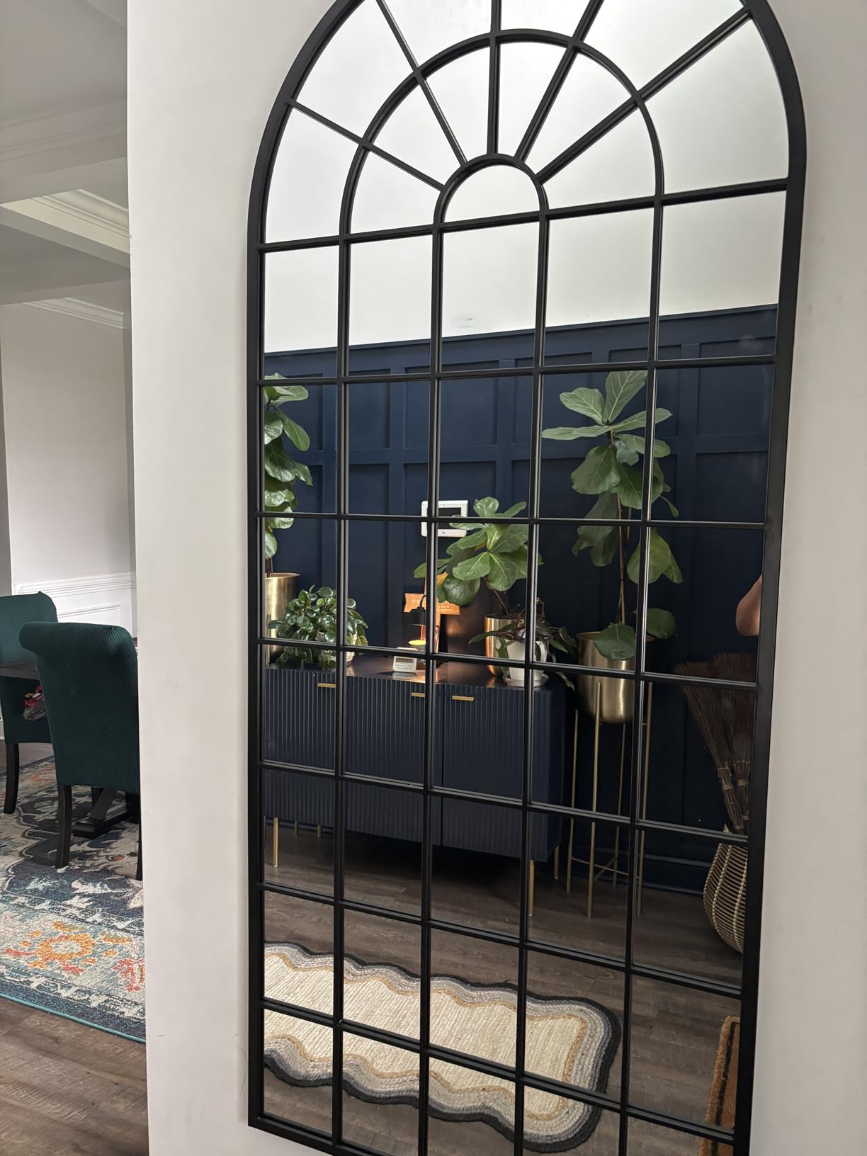 Customer photo 1 for Arch Window Pane Wall Mirror