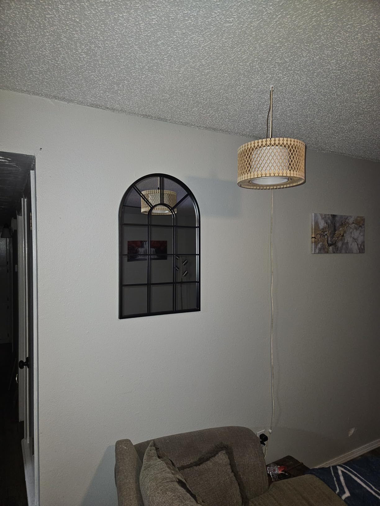 Customer photo 1 for Arch Window Pane Mirror