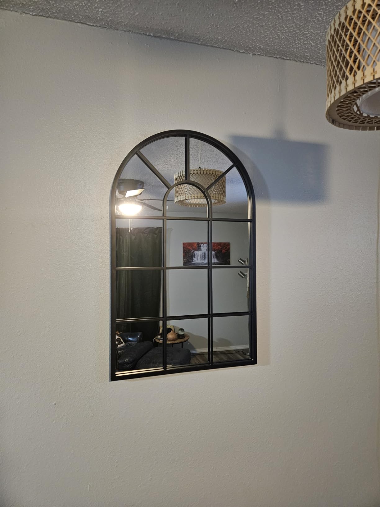 Customer photo 1 for Arch Window Pane Wall Mirror