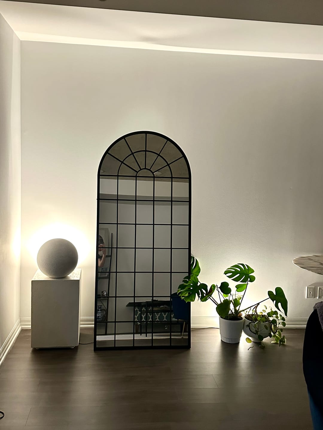 Customer photo 1 for Arch Window Pane Mirror