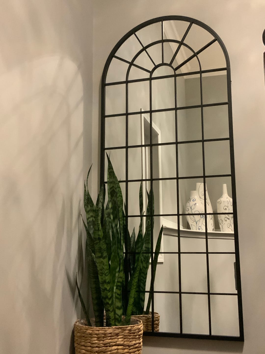 Customer photo 1 for Arch Window Pane Wall Mirror